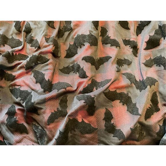 Hot Topic Plaid Bat Mesh Overlay Skater Dress (2X) - Picture 5 of 7